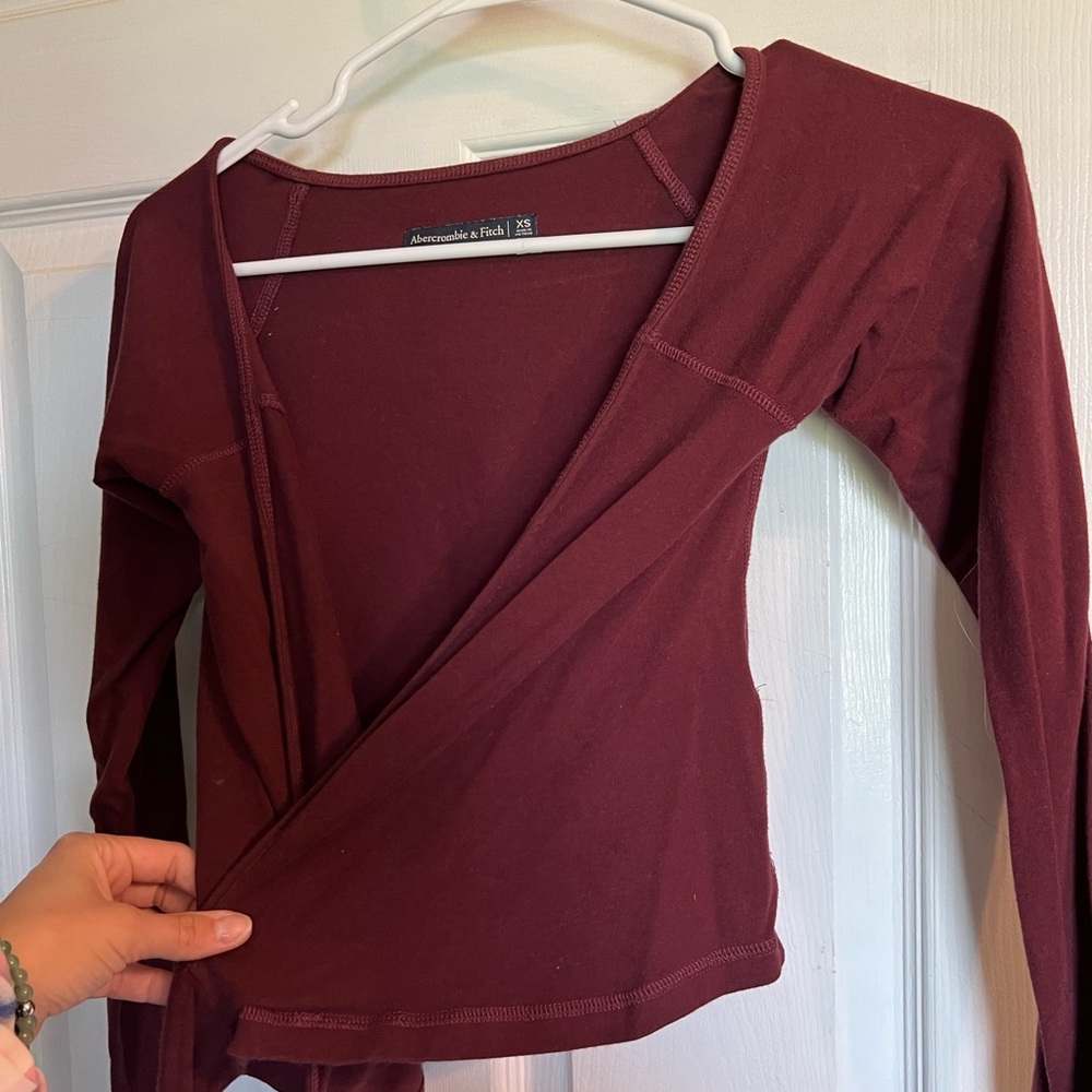 Abercrombie and fitch wrap shirt